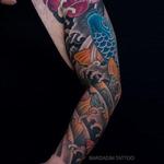 Tattoos - Japanese Sleeve Koi and Lotus - 134217